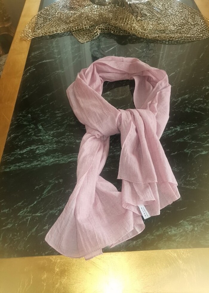 Pembe fular  - Görsel 1