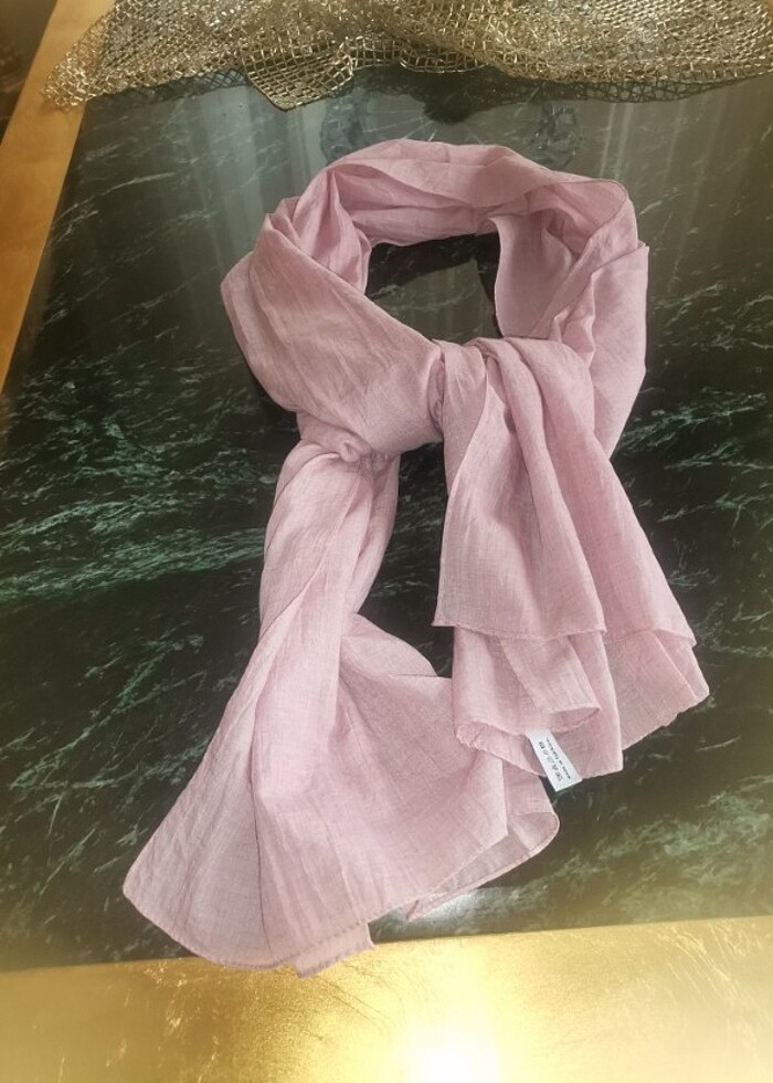 Pembe fular  - Görsel 3