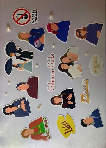 Gilmore Girls Sticker Çıkartma Paketi