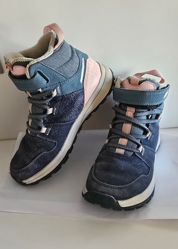 Kız Çocuk ici muflonlu Gri Pembe Bot