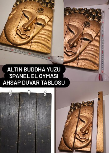 Beden altın Renk Parlak Altın Renkli Buda Figürü