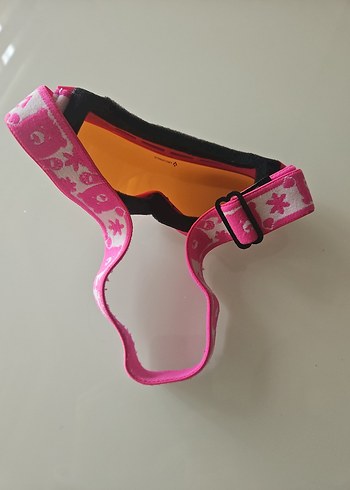 Pembe Kız Çocuk Kayak Gözlüğü Velcro Bantlı - Görsel 4