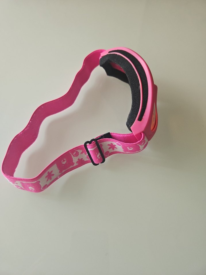 Pembe Kız Çocuk Kayak Gözlüğü Velcro Bantlı - Görsel 5