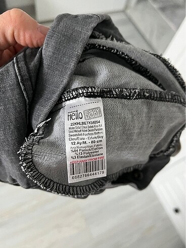 9-12 Ay Beden Erkek Bebek Jean