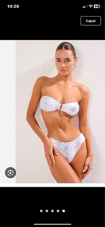 Yılan desem bikini takımı