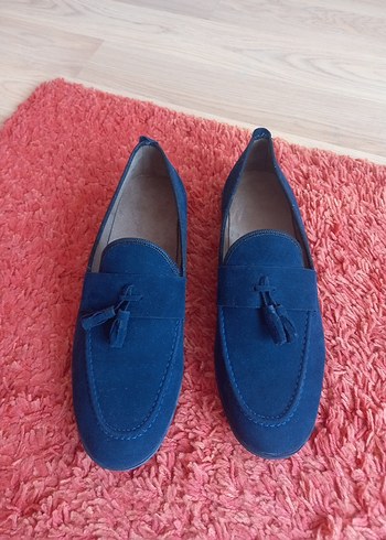 Lacivert Süet Erkek Püsküllü Loafer