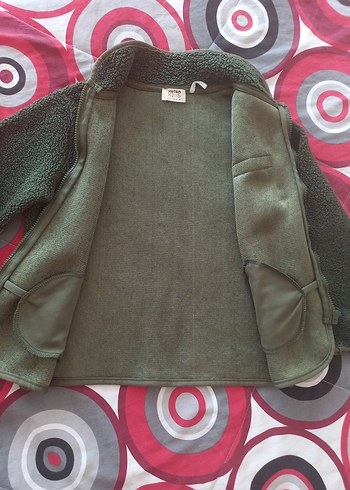 7 Yaş Beden gri Renk ÇOCUK FERMUARLI POLAR HIRKA