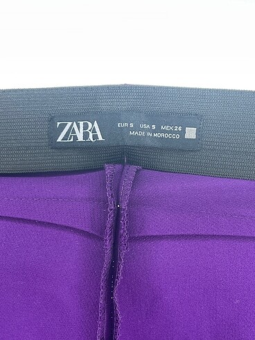 xs Beden mor Renk Zara Kumaş Pantolon %70 İndirimli.
