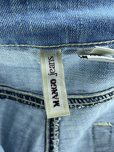 36 Beden mavi Renk Mango Jean / Kot %70 İndirimli.