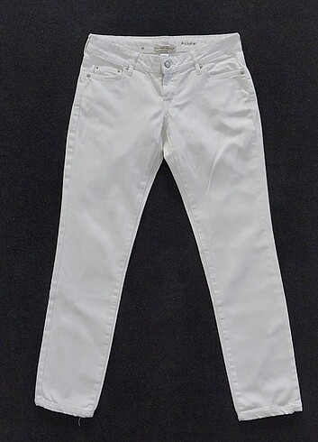 Mango Beyaz Jean Pantolon