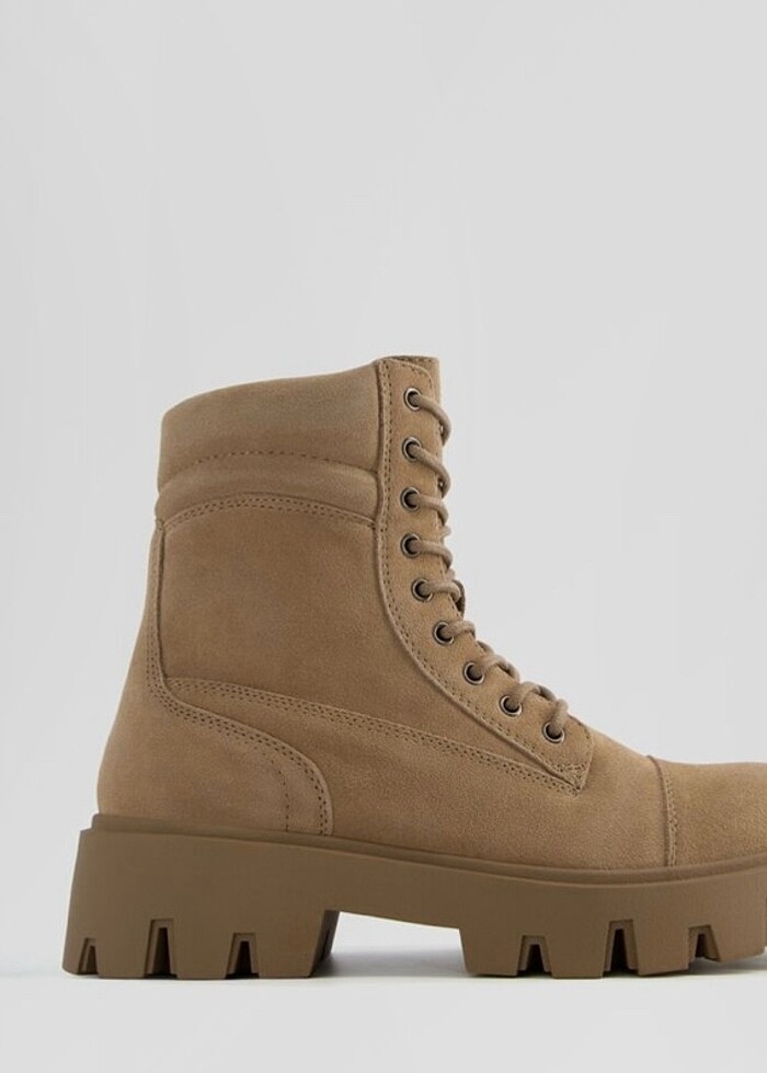 Bershka Erkek Hakiki Deri Bot - Görsel 4