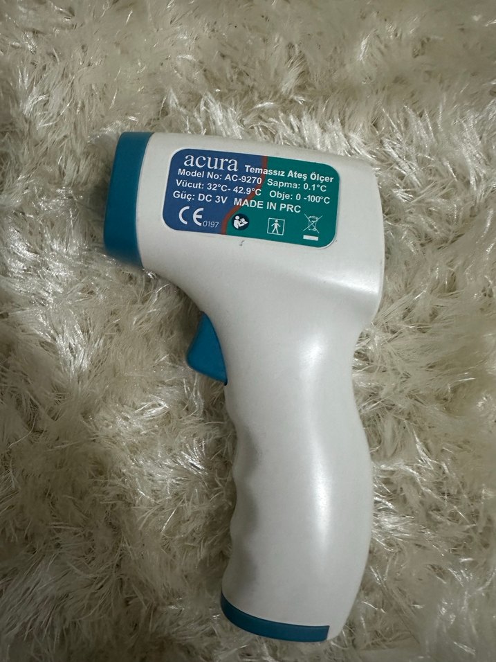 Acura Pastel Renk Temassız Dijital Ateş Ölçer - Görsel 2