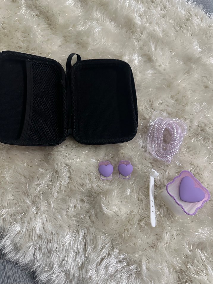 Lila Detaylı telefon Aksesuar Seti - Görsel 2