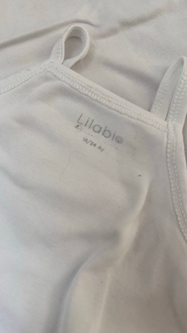 Beyaz Kolsuz Bebek citcitli Body - %100 pamuk Kumaş - Görsel 3