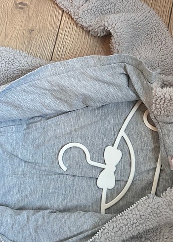 Koton Gri kürklü artronot Bebek Tulumu - Görsel 3