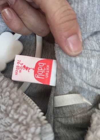 Koton Gri kürklü artronot Bebek Tulumu - Görsel 2