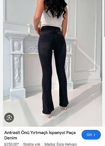 Yırtmaçlı jean 