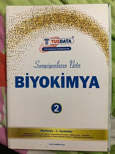TUSDATA BİYOKİMYA 2.KİTAP