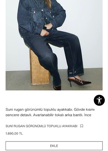 36 Beden Bordo Zara Topuklu Ayakkabı