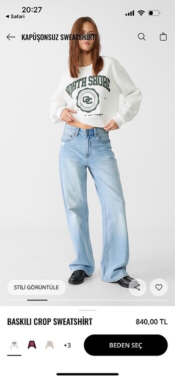 l Beden Stradivarius Sweatshirt