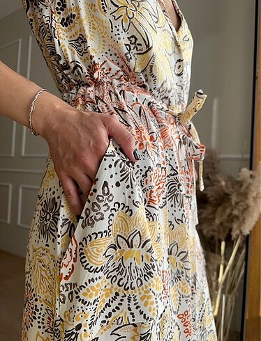 Zara Desenli Elbise