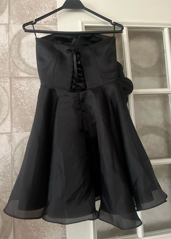 Bayan straplez abiye - Görsel 3