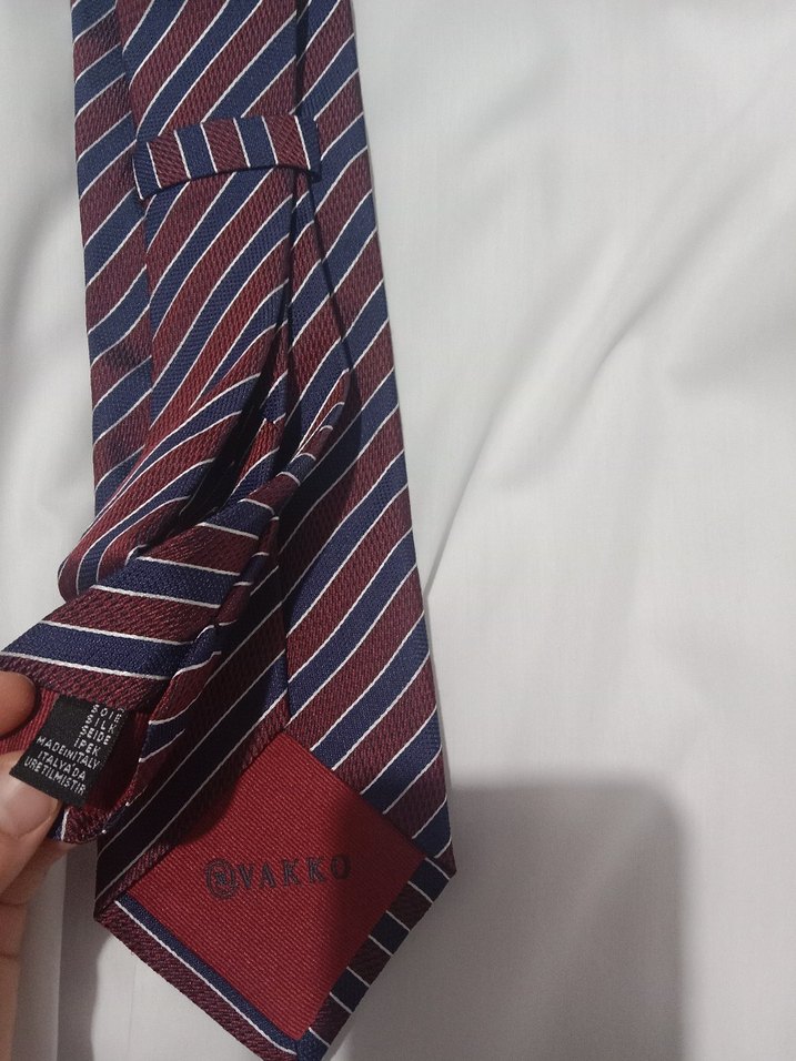 Vakko İtalyan %100 İpek Kravat - Görsel 3