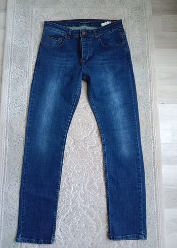 Doce Gabbana Düğmeli Mavi Erkek Denim Pantolon - Görsel 4