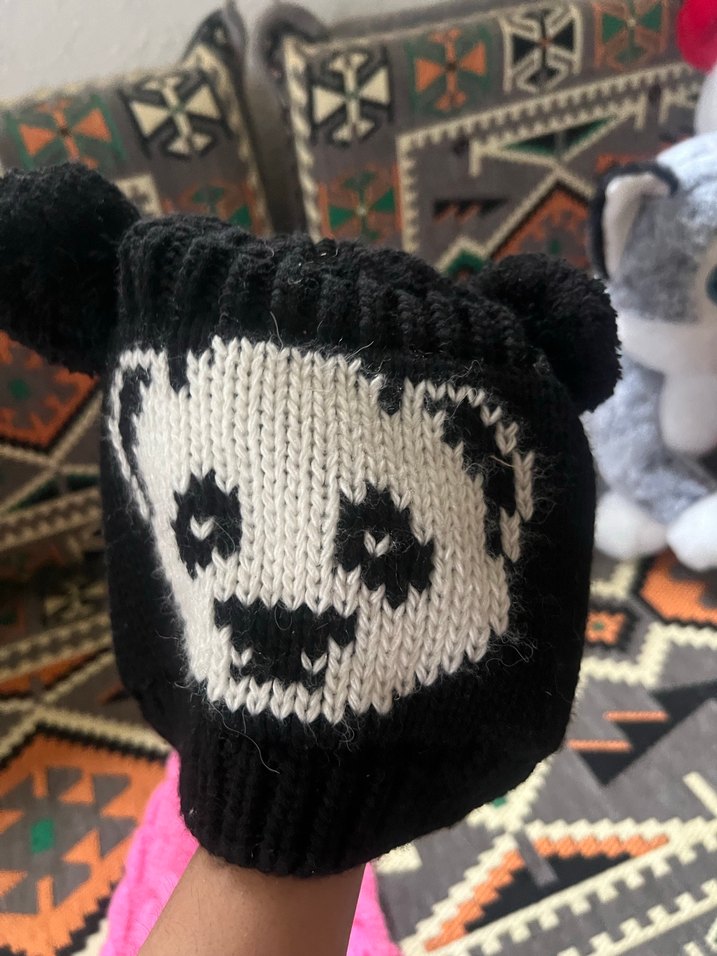 Pembe Örgü Kadın Bere - Görsel 3