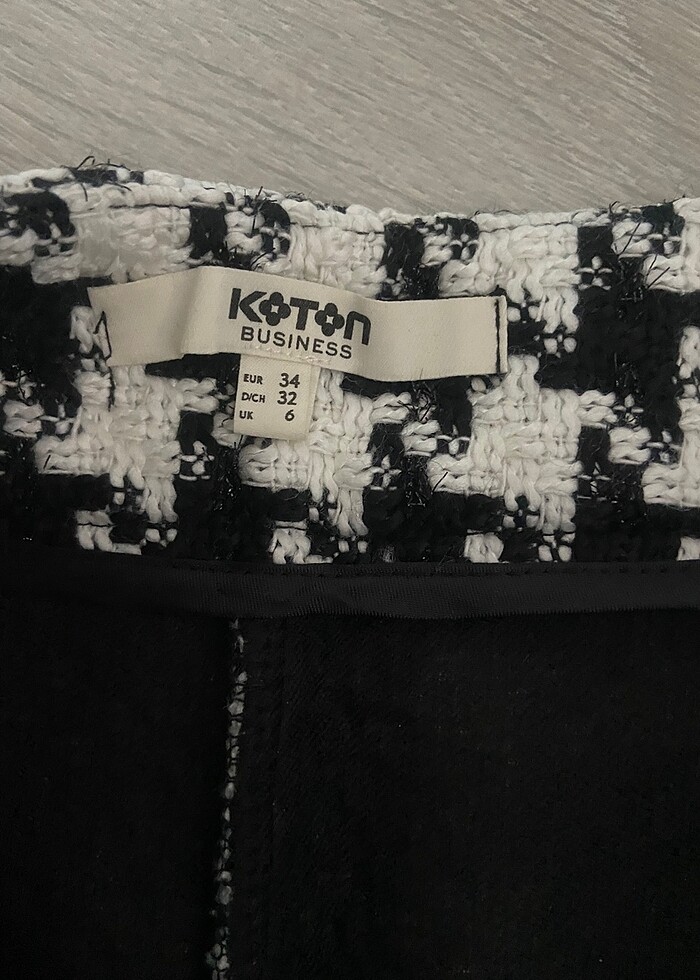 Koton kazayağı etek - Görsel 3