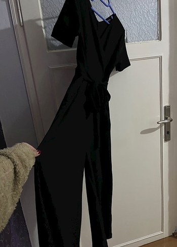 Siyah V Yakalı Tulum - Görsel 5