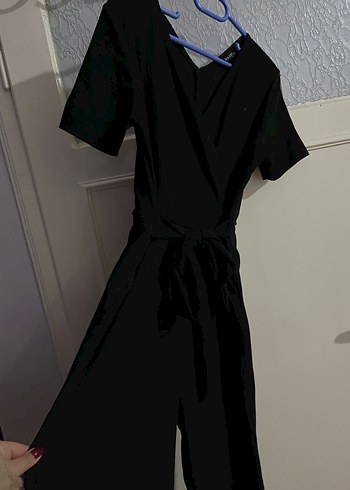 Siyah V Yakalı Tulum - Görsel 4