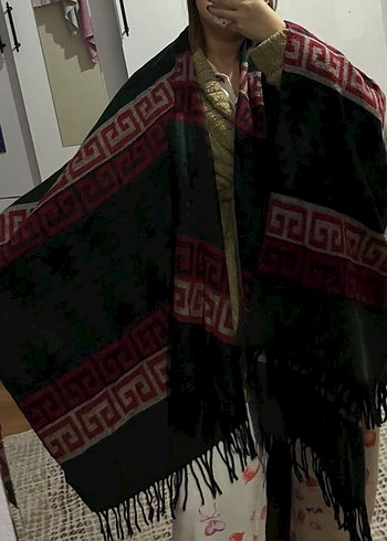 Çok Renkli Desenli şal - Görsel 3