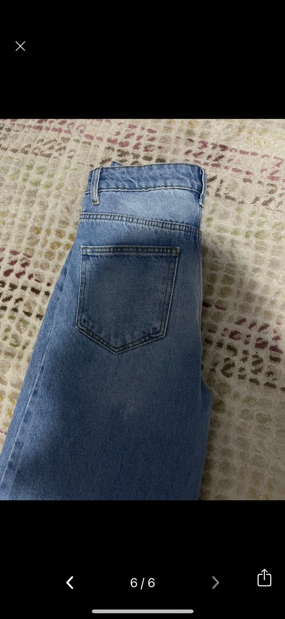 Yırtık detaylı jean - Görsel 5