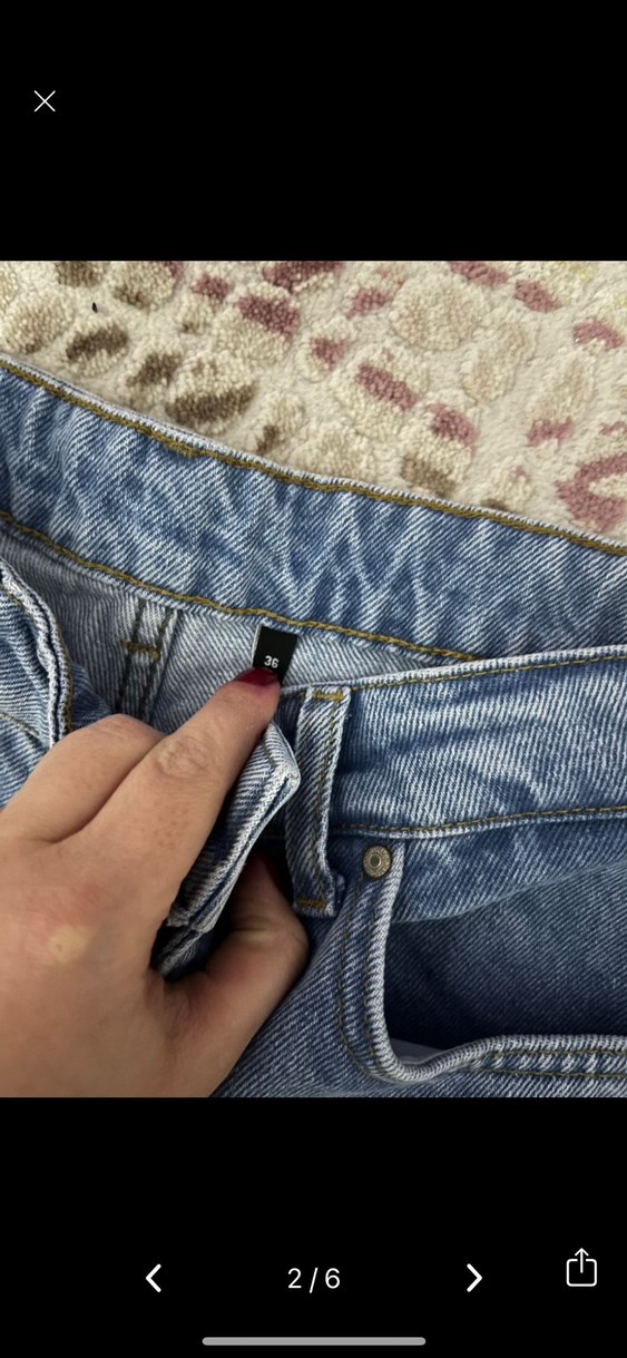 Yırtık detaylı jean - Görsel 2