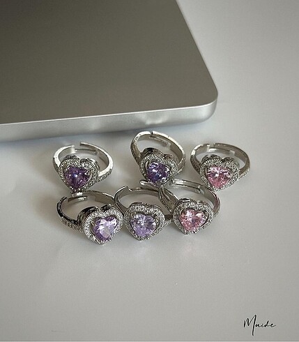 Swarovski kalpli yüzük