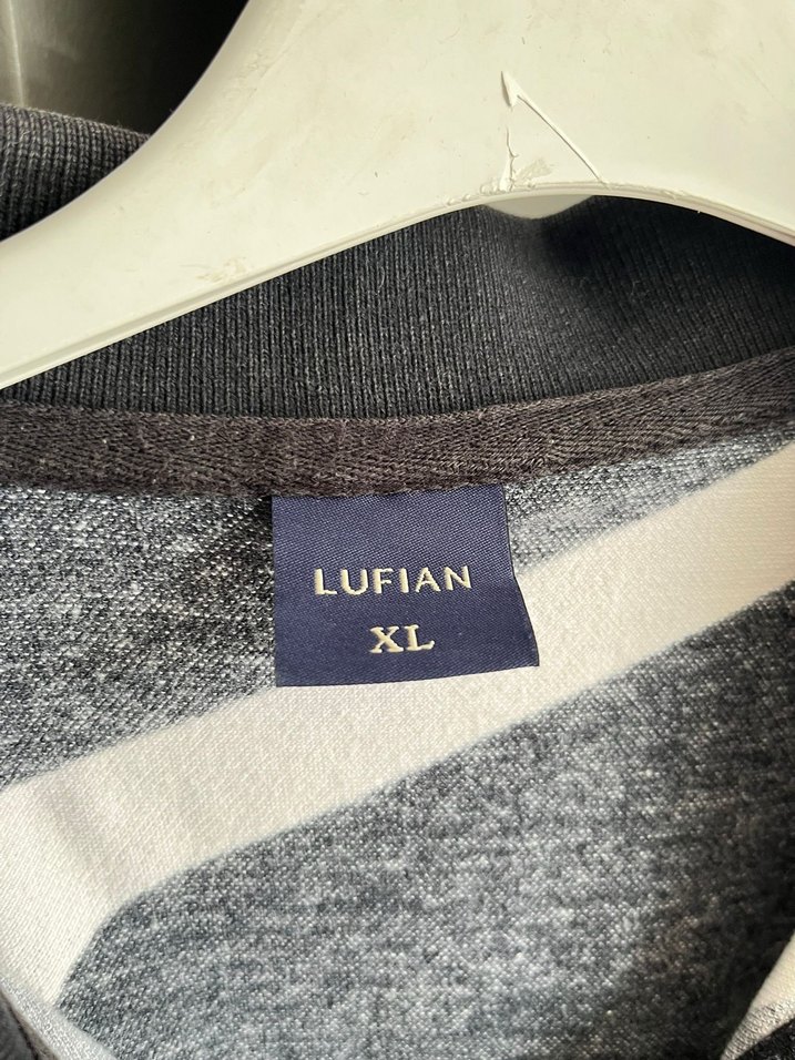 Siyah Baskılı Lufian  Erkek Polo Tişört - Görsel 2