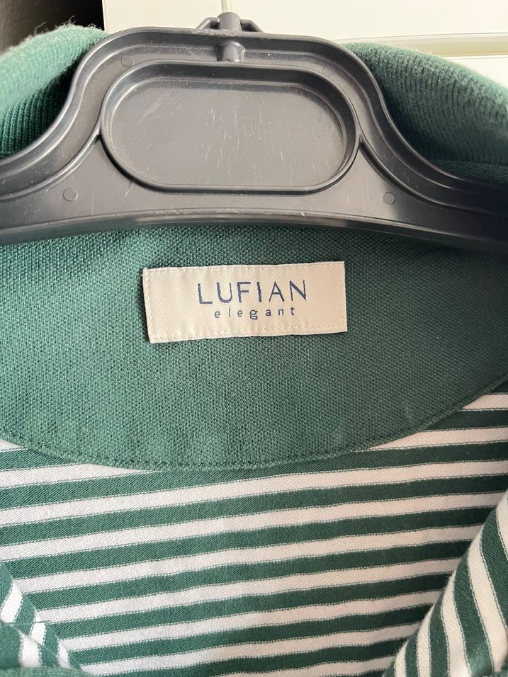 Erkek Yeşil Çizgili Polo Tişört - Görsel 2