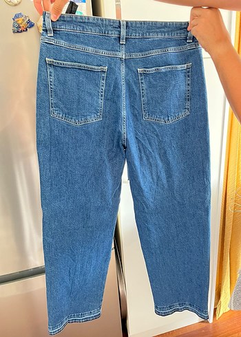 Erkek Mavi Geniş Kesim Denim Pantolon - Görsel 2