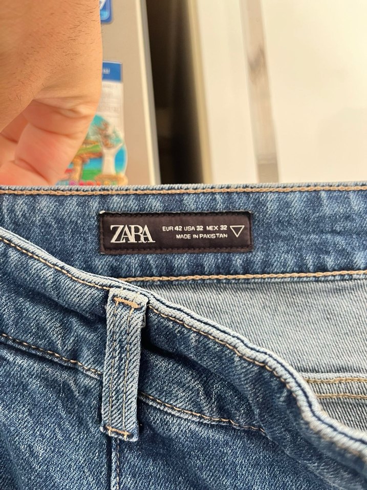 Erkek Mavi Geniş Kesim Denim Pantolon - Görsel 3