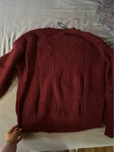 xs Beden bordo Renk H&M Kazak