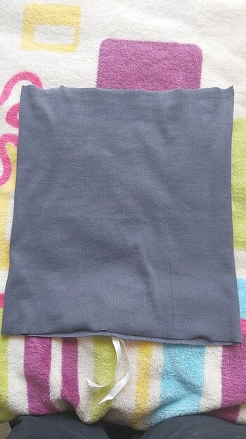 Zara Füme rengi straplez crop body