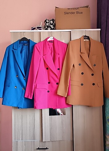 Mavi Blazer Ceket 