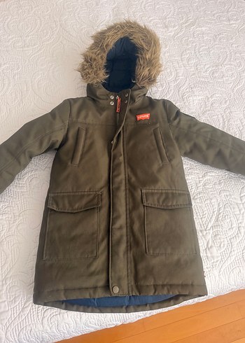 Levis Haki Kapusonlu Cocuk Kislik Parka