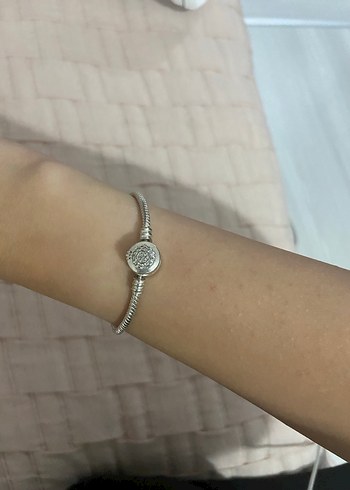 Pandora Turkuaz Zincir Detaylı Bohem Bileklik