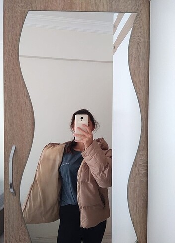 m Beden Zara şişme mont