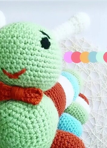 Amigurumi tırtıl