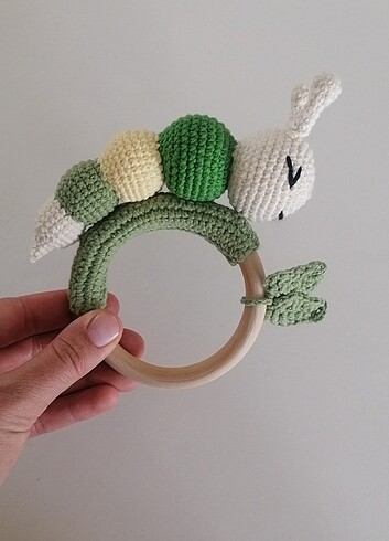Amigurumi tırtıl çıngırak. 