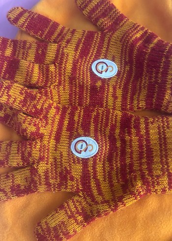 Renkli Erkek Eldiveni, Örgü, Baskılı - Görsel 2