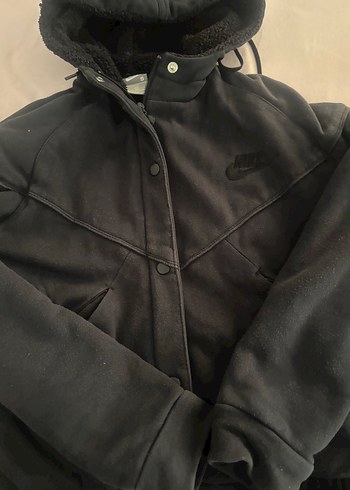 s Beden Nike Siyah Kadın Düğmeli Sweatshirt